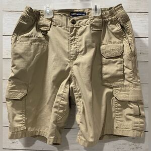 511 Tactical Series Utility Cargo Shorts Women's Size 8 Tan Khaki Multi Pockets